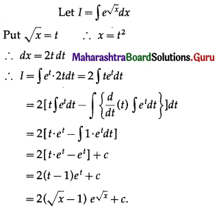 Maharashtra Board 12th Commerce Maths Solutions Chapter 5 Integration Miscellaneous Exercise 5 IV Q4(v)