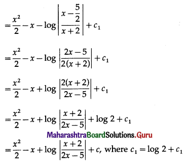 Maharashtra Board 12th Commerce Maths Solutions Chapter 5 Integration Miscellaneous Exercise 5 IV Q5(ii).2