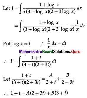 Maharashtra Board 12th Commerce Maths Solutions Chapter 5 Integration Miscellaneous Exercise 5 IV Q5(iii)