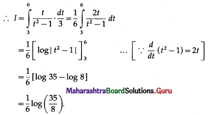 Maharashtra Board 12th Commerce Maths Solutions Chapter 6 Definite Integration Ex 6.1 Q10