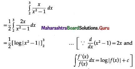 Maharashtra Board 12th Commerce Maths Solutions Chapter 6 Definite Integration Ex 6.1 Q3