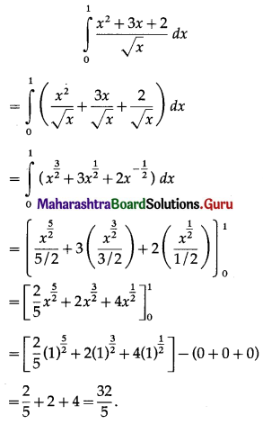 Maharashtra Board 12th Commerce Maths Solutions Chapter 6 Definite Integration Ex 6.1 Q4