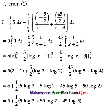 Maharashtra Board 12th Commerce Maths Solutions Chapter 6 Definite Integration Miscellaneous Exercise 6 IV Q18.1