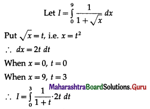 Maharashtra Board 12th Commerce Maths Solutions Chapter 6 Definite Integration Miscellaneous Exercise 6 IV Q20