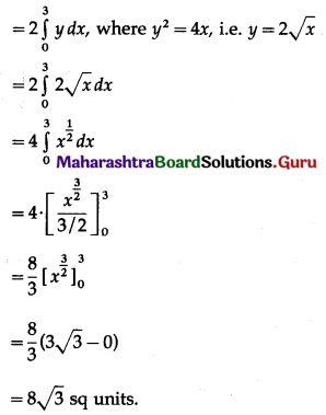 Maharashtra Board 12th Commerce Maths Solutions Chapter 7 Application of Definite Integration Ex 7.1 Q2.1