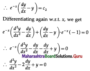 Maharashtra Board 12th Commerce Maths Solutions Chapter 8 Differential Equation and Applications Ex 8.2 Q1(iii).1