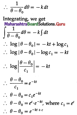 Maharashtra Board 12th Commerce Maths Solutions Chapter 8 Differential Equation and Applications Ex 8.3 Q1(ii)