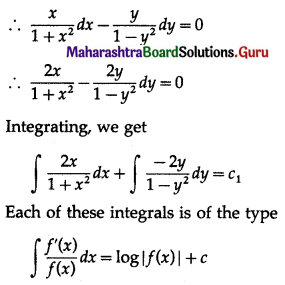 Maharashtra Board 12th Commerce Maths Solutions Chapter 8 Differential Equation and Applications Ex 8.3 Q2(i)