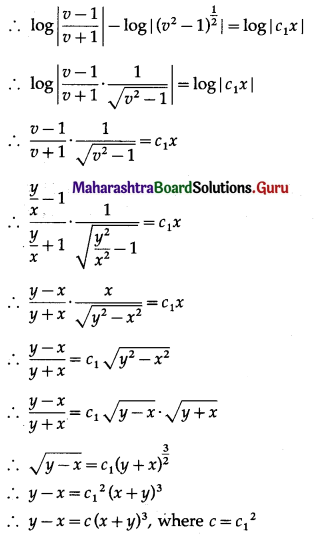 Maharashtra Board 12th Commerce Maths Solutions Chapter 8 Differential Equation and Applications Ex 8.4 Q4.2