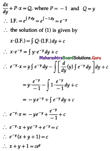Maharashtra Board 12th Commerce Maths Solutions Chapter 8 Differential Equation and Applications Ex 8.5 Q4