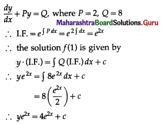 Maharashtra Board 12th Commerce Maths Solutions Chapter 8 Differential Equation and Applications Ex 8.5 Q8