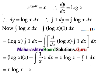 Maharashtra Board 12th Commerce Maths Solutions Chapter 8 Differential Equation and Applications Miscellaneous Exercise 8 IV Q3(ii)