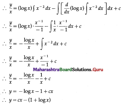 Maharashtra Board 12th Commerce Maths Solutions Chapter 8 Differential Equation and Applications Miscellaneous Exercise 8 IV Q5.1