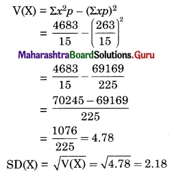 Maharashtra Board 12th Commerce Maths Solutions Chapter 8 Probability Distributions Ex 8.1 Q15.1