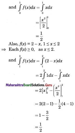 Maharashtra Board 12th Commerce Maths Solutions Chapter 8 Probability Distributions Ex 8.2 Q1(i)