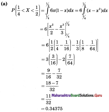 Maharashtra Board 12th Commerce Maths Solutions Chapter 8 Probability Distributions Ex 8.2 Q4(ii).1
