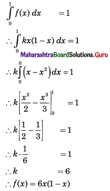 Maharashtra Board 12th Commerce Maths Solutions Chapter 8 Probability Distributions Ex 8.2 Q4(ii)