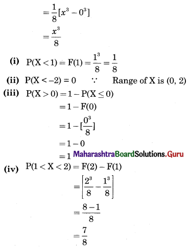 Maharashtra Board 12th Commerce Maths Solutions Chapter 8 Probability Distributions Ex 8.2 Q9.1