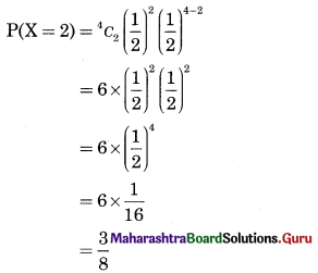 Maharashtra Board 12th Commerce Maths Solutions Chapter 8 Probability Distributions Ex 8.3 Q1