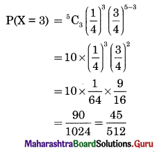 Maharashtra Board 12th Commerce Maths Solutions Chapter 8 Probability Distributions Ex 8.3 Q4.2
