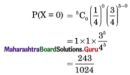 Maharashtra Board 12th Commerce Maths Solutions Chapter 8 Probability Distributions Ex 8.3 Q4.3