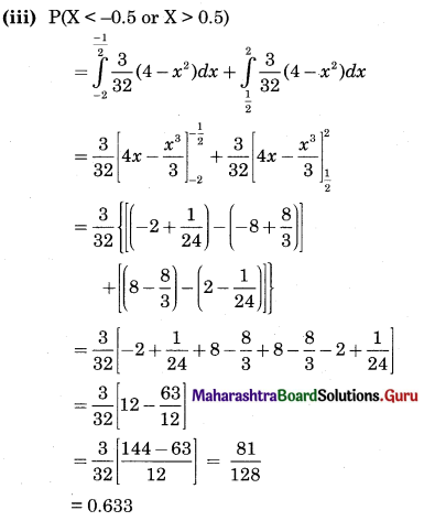 Maharashtra Board 12th Commerce Maths Solutions Chapter 8 Probability Distributions Miscellaneous Exercise 8 IV Part 1 Q13.2