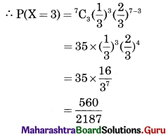 Maharashtra Board 12th Commerce Maths Solutions Chapter 8 Probability Distributions Miscellaneous Exercise 8 IV Part 2 Q12